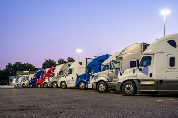 A fleet of trucks.